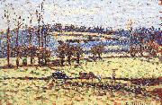 Camille Pissarro Sunset oil on canvas